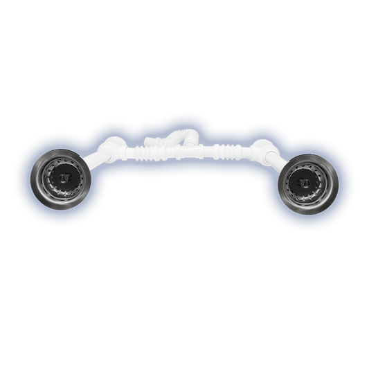 Desagüe Doble Bote 55Cm Para Tarja Antifugas - Flash Sales