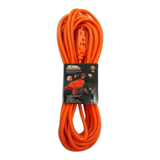 Extensión Eléctrica Uso Rudo 8 mts Adir Caja 10 Pz - Flash Sales