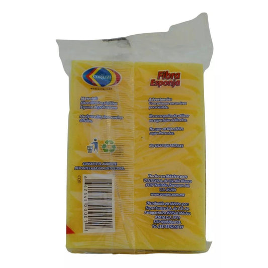Fibra Esponja Abrasiva Corazzi 9 x 12.5cm de 24 Paquetes - Flash Sales