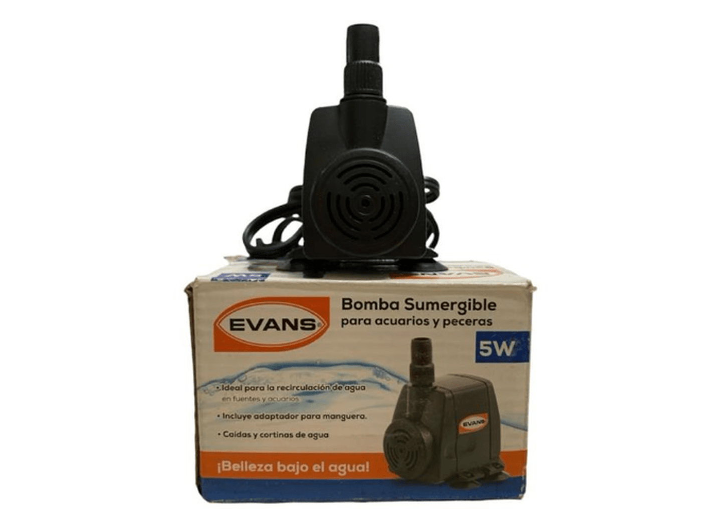 Bomba Sumergible Para Pecera O Fuente 5W EVANS AQUA5W - Flash $ales