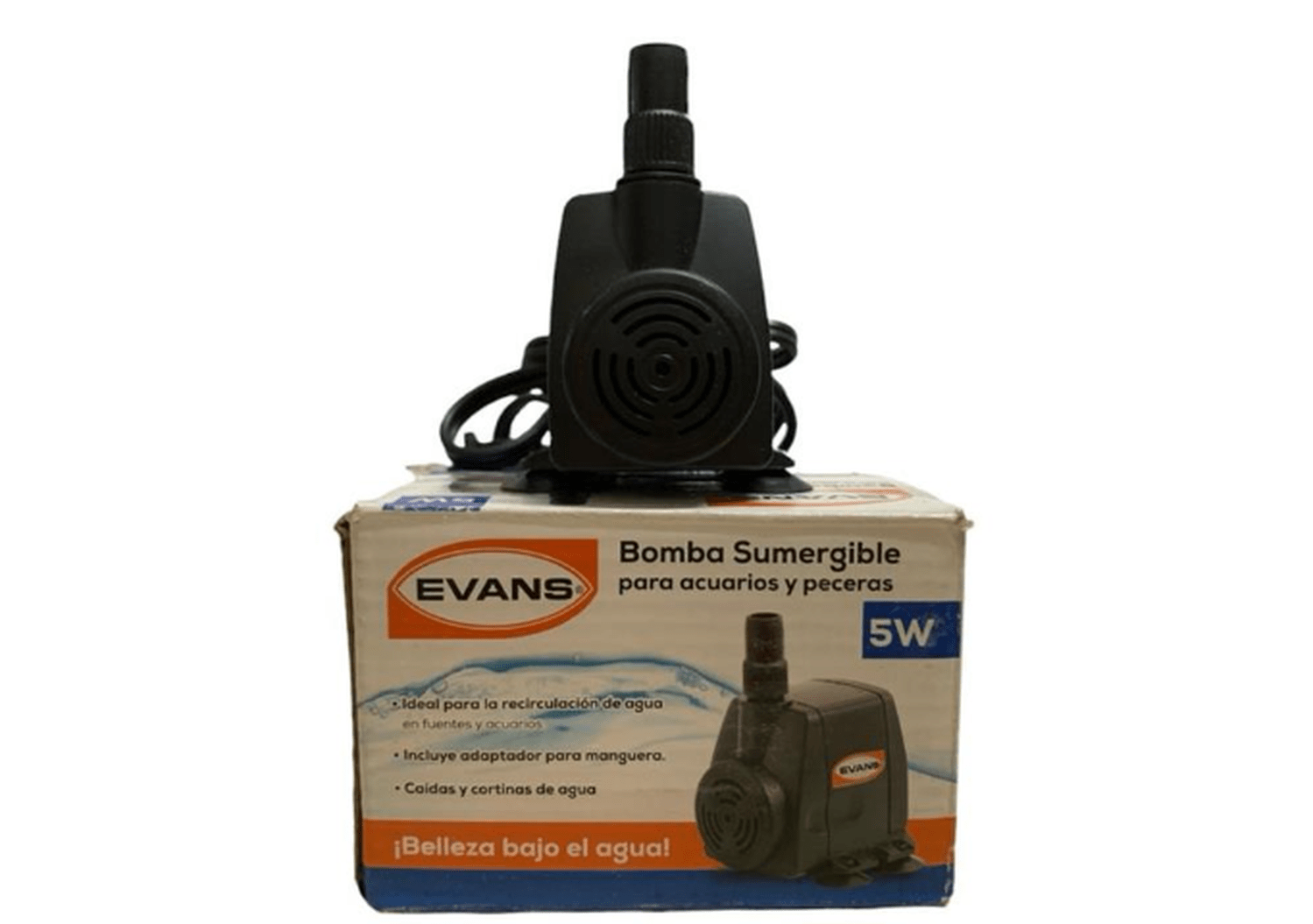 Bomba Sumergible Para Pecera O Fuente 5W EVANS AQUA5W - Flash $ales