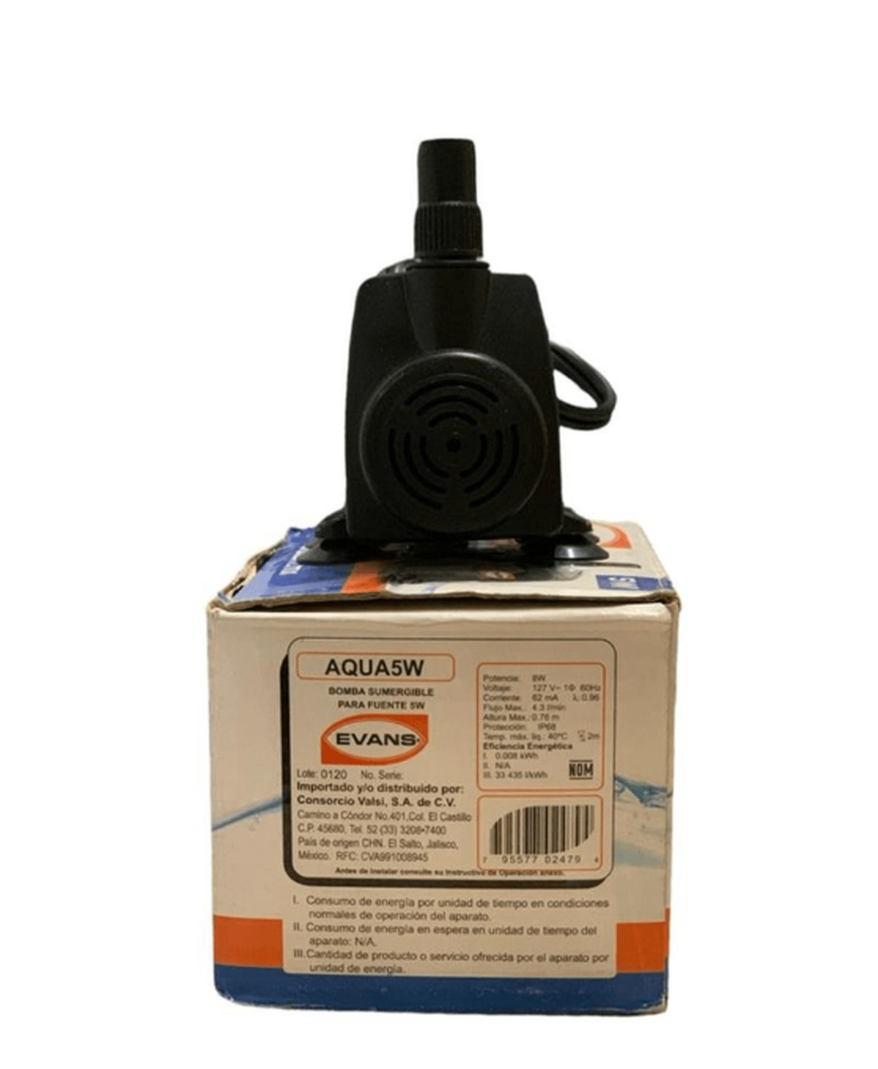 Bomba Sumergible Para Pecera O Fuente 5W EVANS AQUA5W - Flash $ales