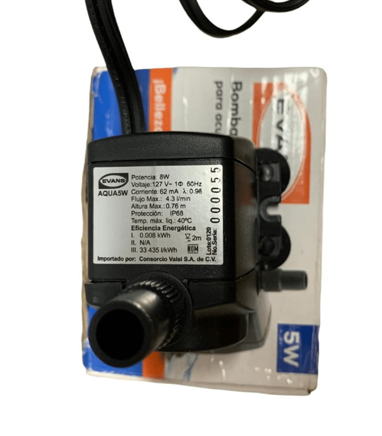 Bomba Sumergible Para Pecera O Fuente 5W EVANS AQUA5W - Flash $ales