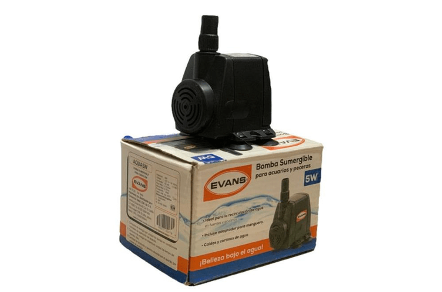 Bomba Sumergible Para Pecera O Fuente 5W EVANS AQUA5W - Flash $ales