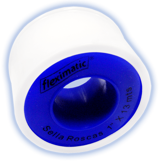 Cinta Teflon 7M X 1/2" – Color Blanca Uso General - Flash Sales