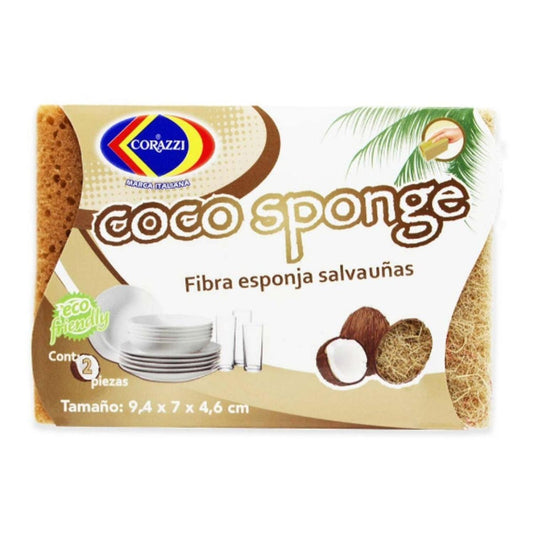 Fibra Esponja Coco Corazzi Salvauñas Ecode 24 Paquetes - Flash Sales