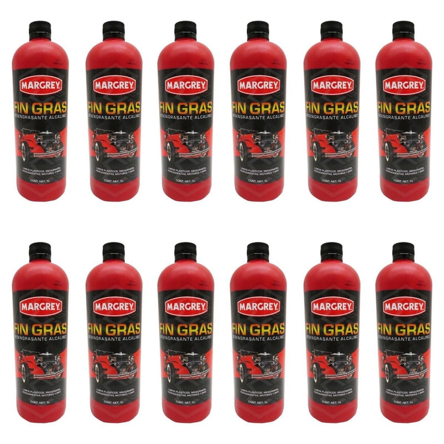 Fin Gras Margrey 1 L Desengrasante Motor Caja 12 Piezas - Flash Sales