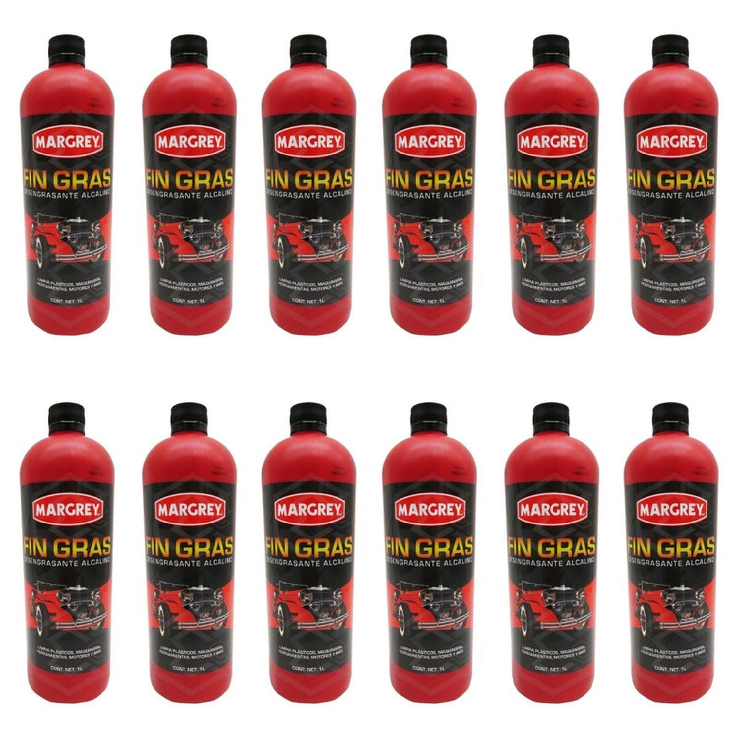 Fin Gras Margrey 1 L Desengrasante Motor Caja 12 Piezas - Flash Sales