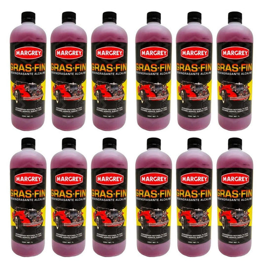 Gras-Fin Margrey 1 L Desengrasante Pesado Caja 12 Piezas - Flash Sales