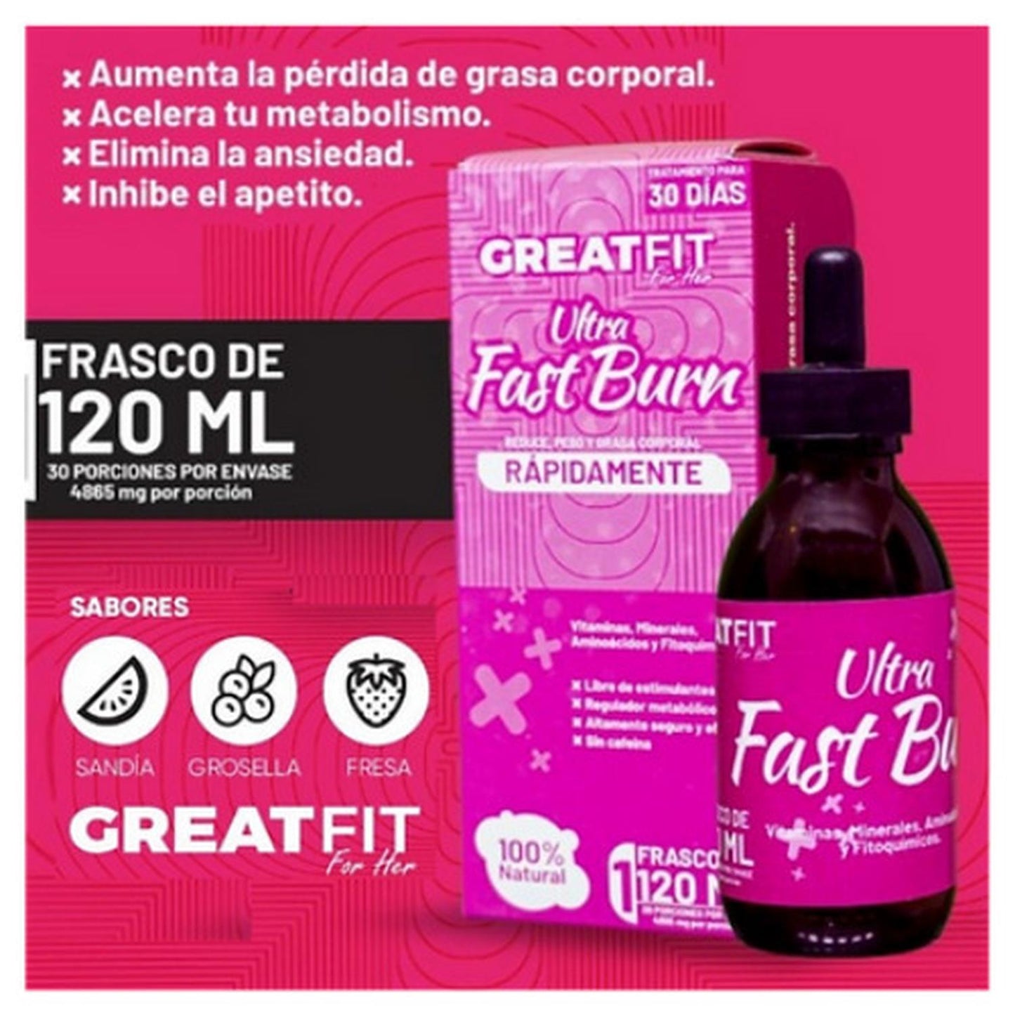 Great Fit Ultra Fast Burn Antioxidante 120 ML - Flash $ales