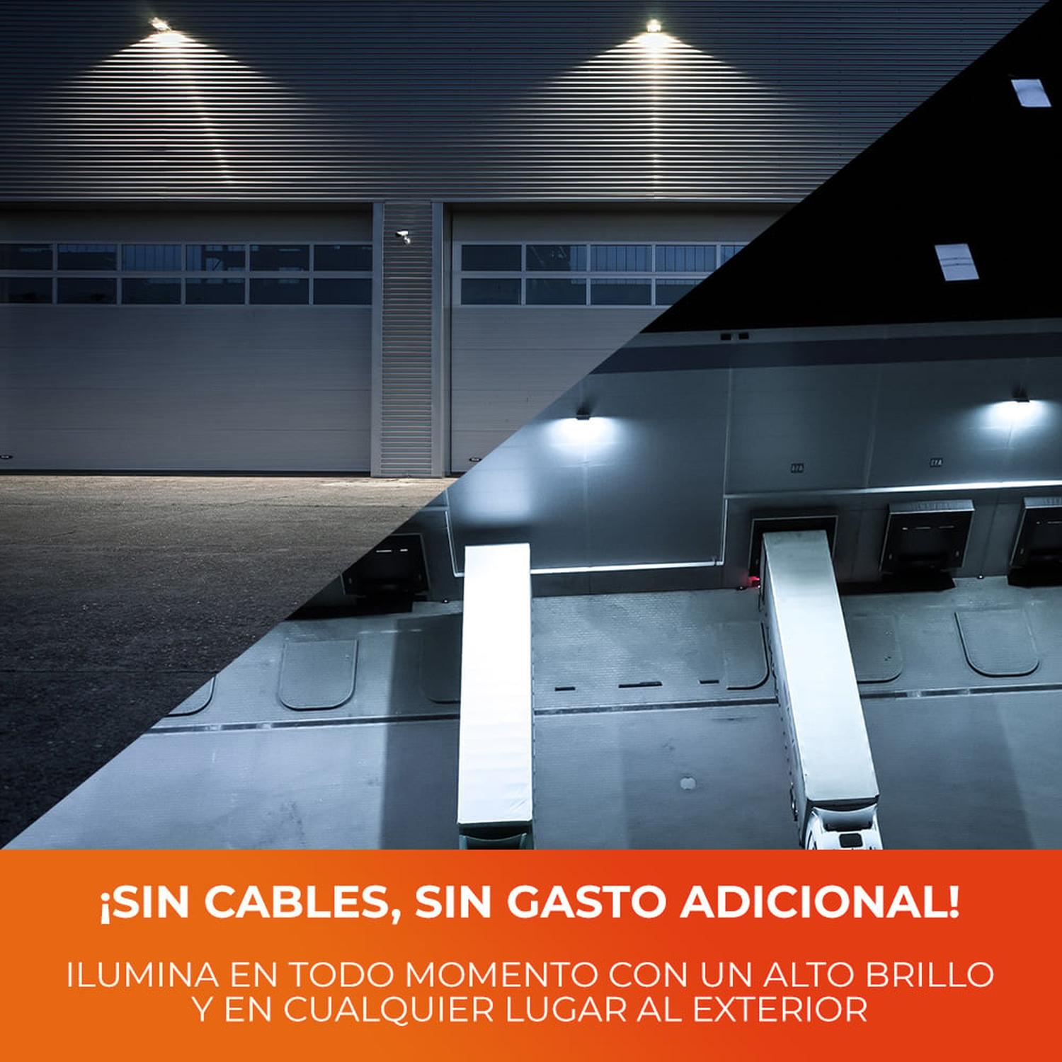 Lámpara Solar LED Tecnolite 40W Luz Día Sensor de Movimiento - Flash $ales
