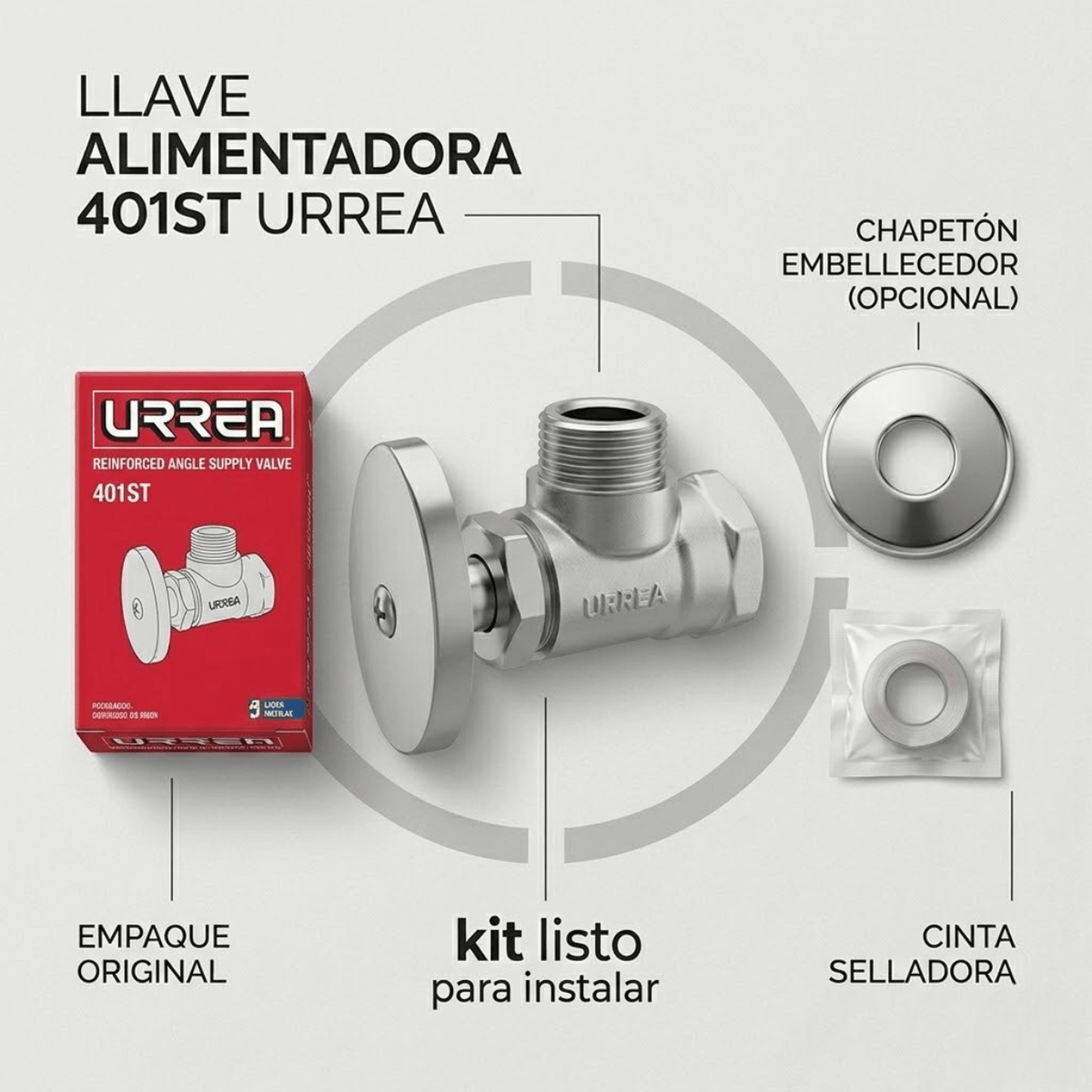 Llave Alimentadora Reforzada 401st Urrea - Flash $ales