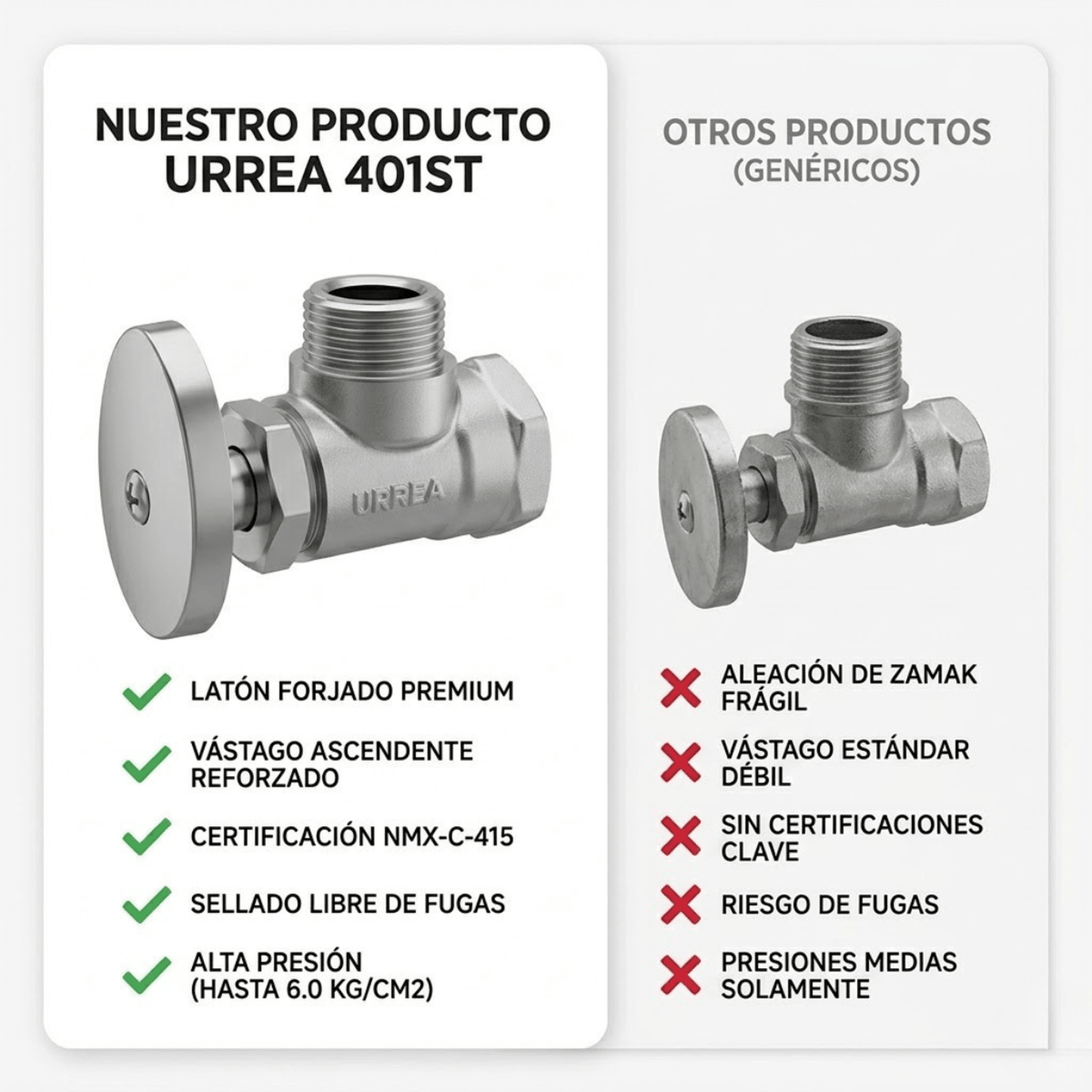 Llave Alimentadora Reforzada 401st Urrea - Flash $ales