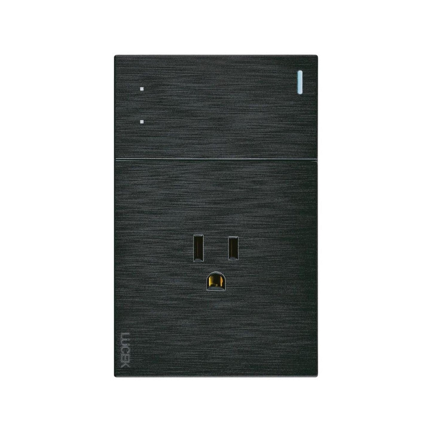 Placa Con 1 Apagador De Escalera Y 1 Contacto Lucek FlatPack 6 - Flash Sales
