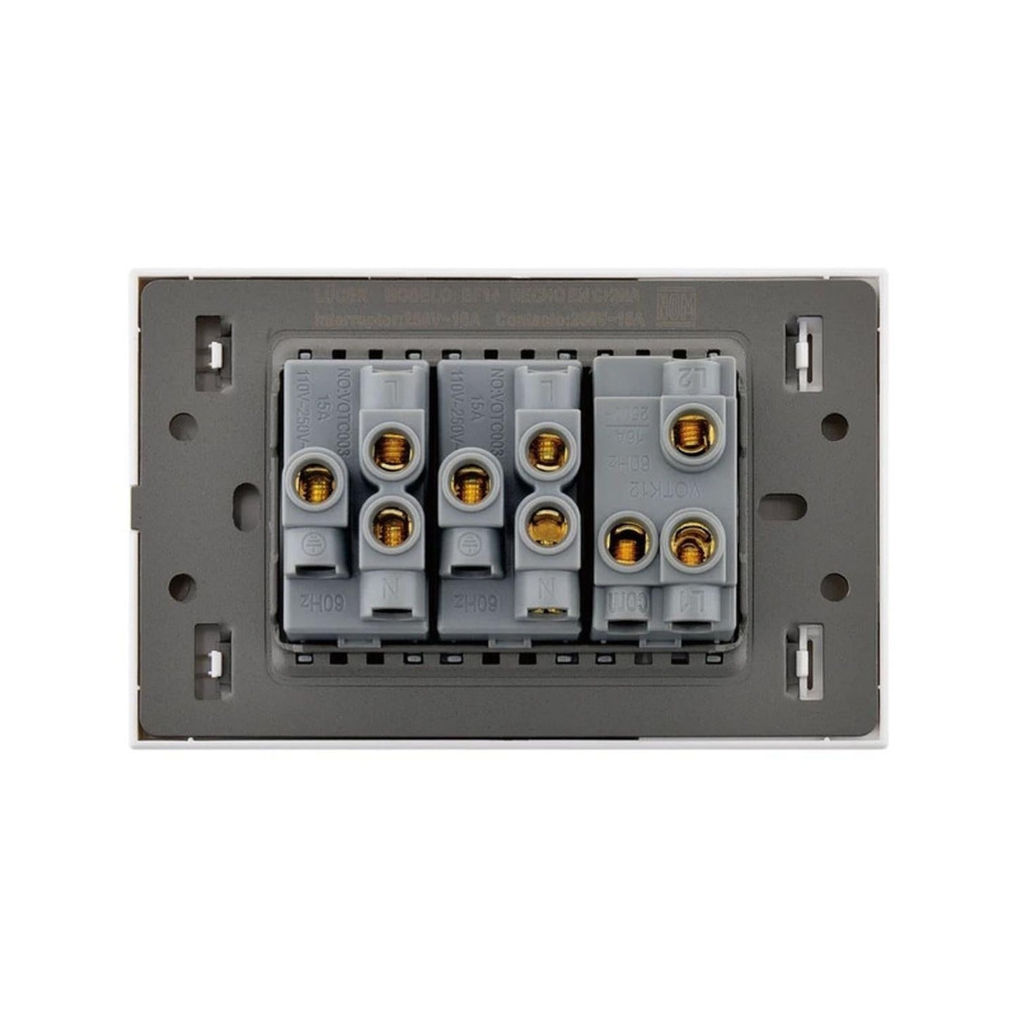 Placa Con 1 Apagador De Escalera Y 2 Contactos Lucek FlatPack 6 - Flash Sales