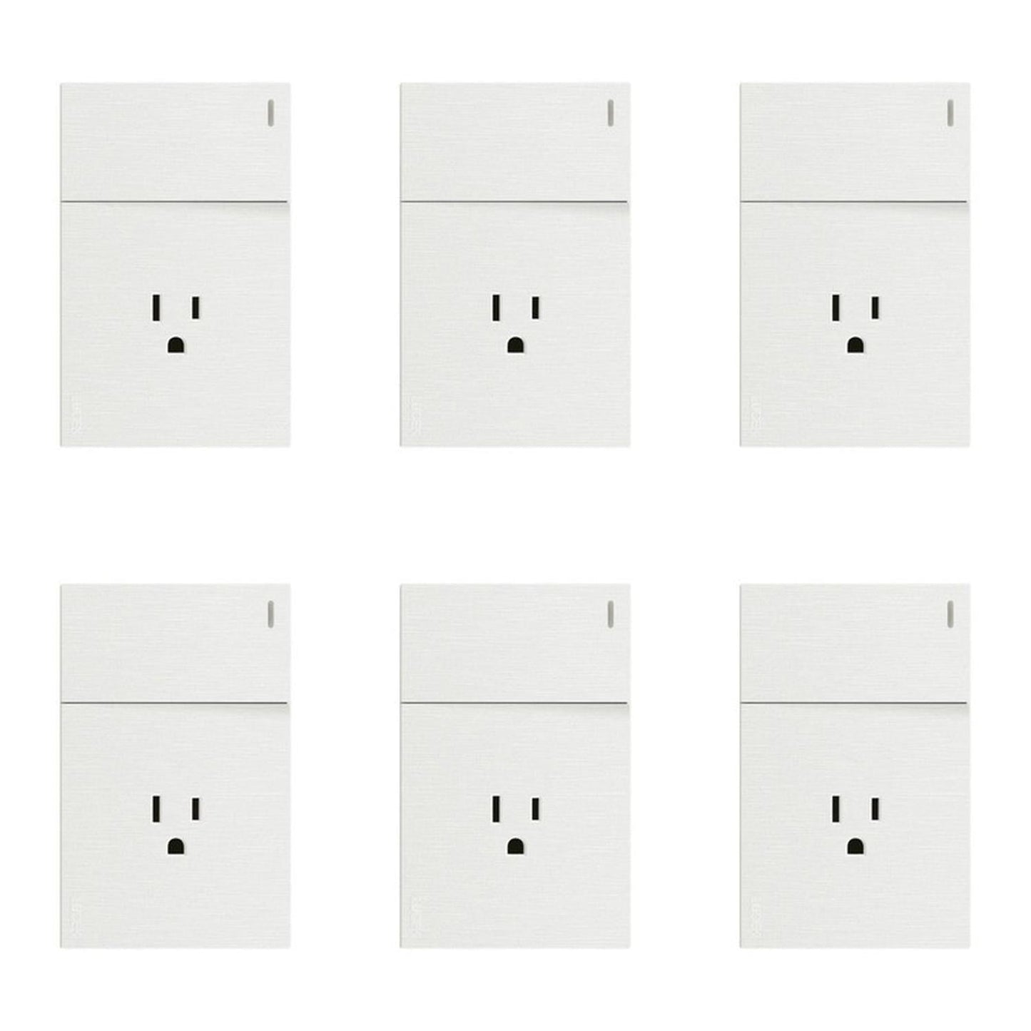 Placa Con 1 Apagador Y 1 Contacto Lucek Flat Pack 6 - Flash Sales