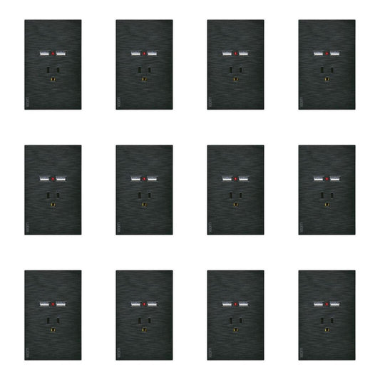 Placa Con 1 Contacto Y 2 Entradas USB Lucek FlatPack 12 - Flash Sales
