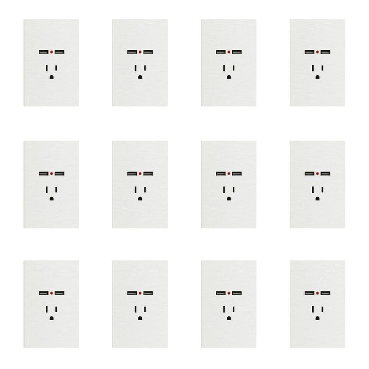 Placa Con 1 Contacto Y 2 Entradas USB Lucek FlatPack 12 - Flash Sales