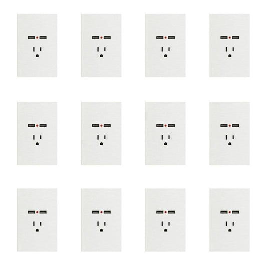 Placa Con 1 Contacto Y 2 Entradas USB Lucek FlatPack 12 - Flash Sales