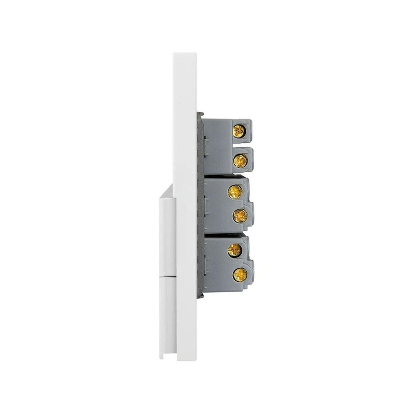Placa Con 2 Apagadores Sencillos Y 1 Contacto Lucek FlatPack 6 - Flash Sales