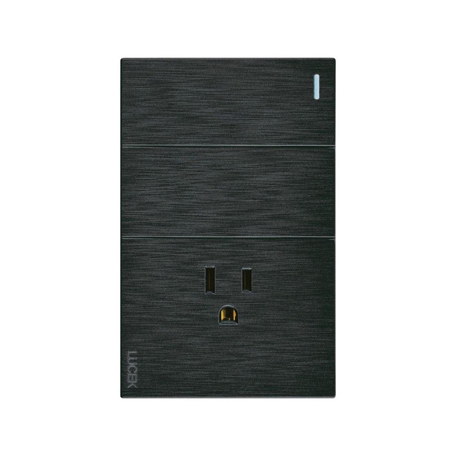Placa Con 2 Apagadores Sencillos Y 1 Contacto Lucek FlatPack 6 - Flash Sales