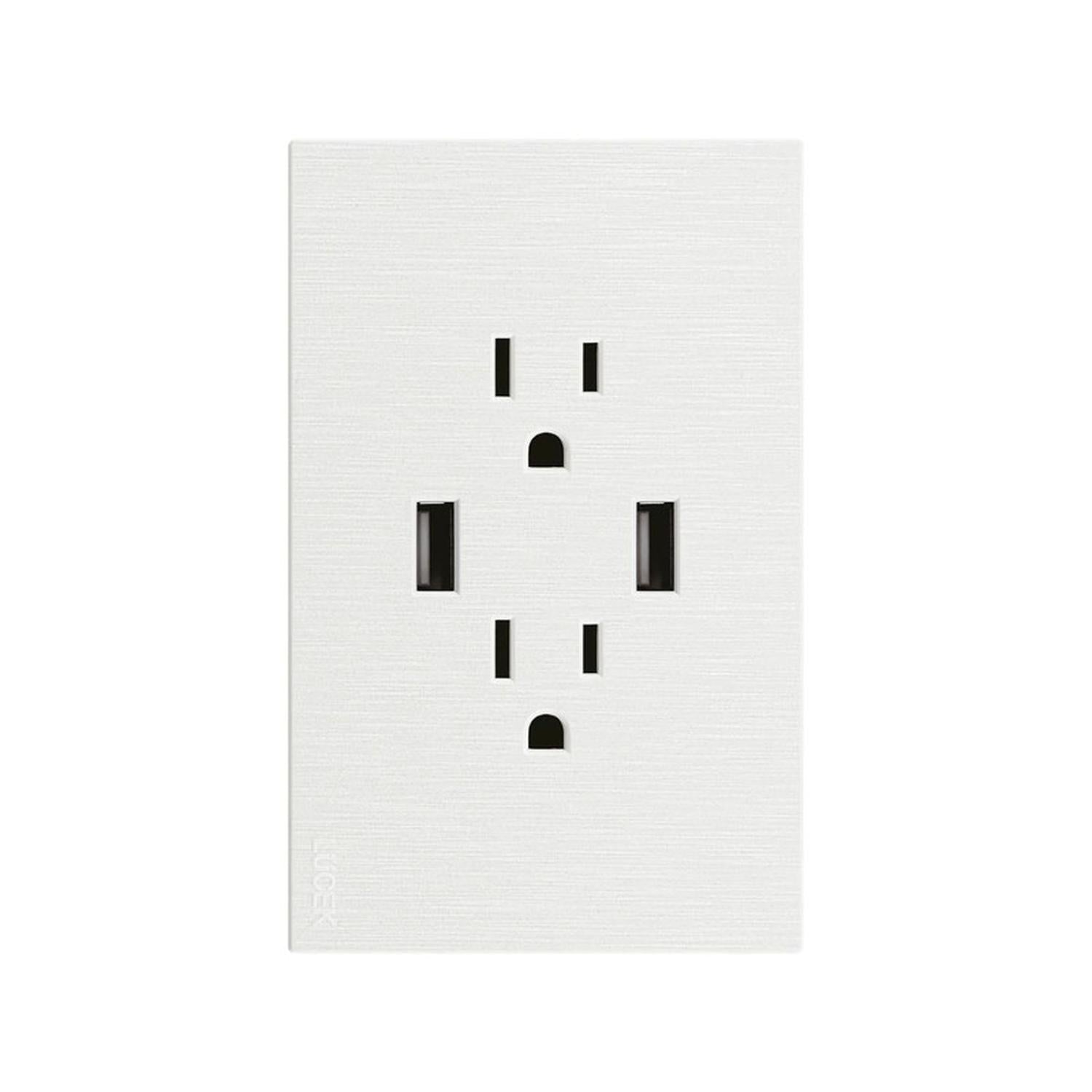 Placa Con 2 Contactos Y 2 Entradas USB Lucek FlatPack 12 - Flash Sales