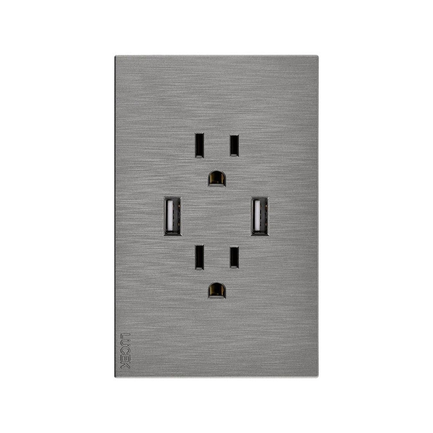 Placa Con 2 Contactos Y 2 Entradas USB Lucek FlatPack 12 - Flash Sales