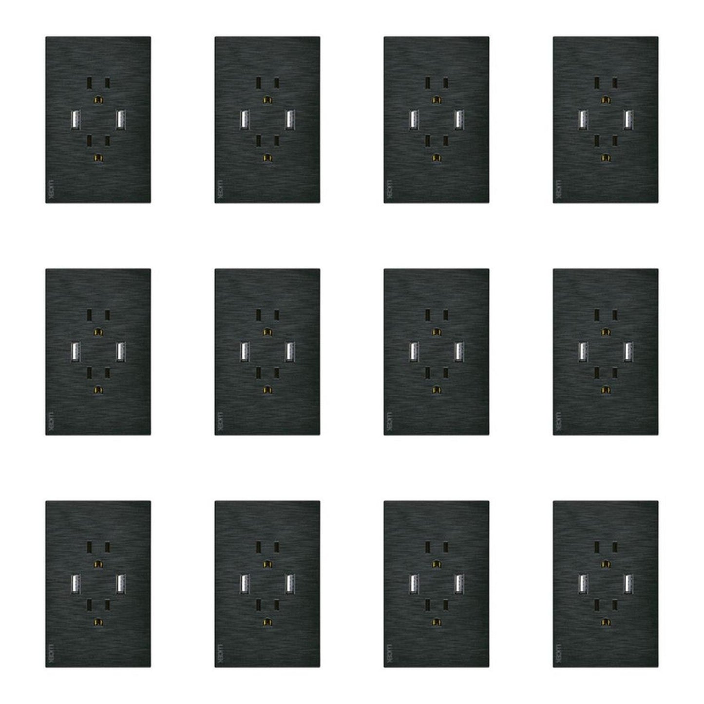 Placa Con 2 Contactos Y 2 Entradas USB Lucek FlatPack 12 - Flash Sales