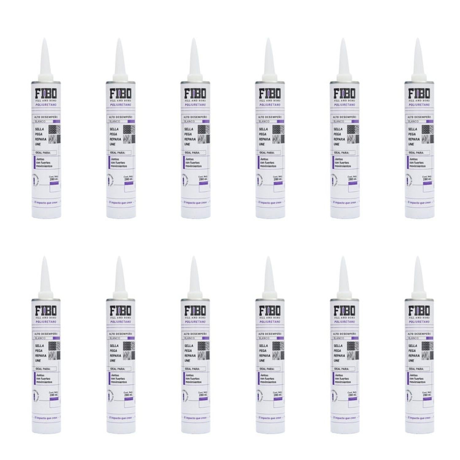 Poliuretano Alto Desempeño Blanco Fibo 280 ml Caja 12 Pz - Flash Sales