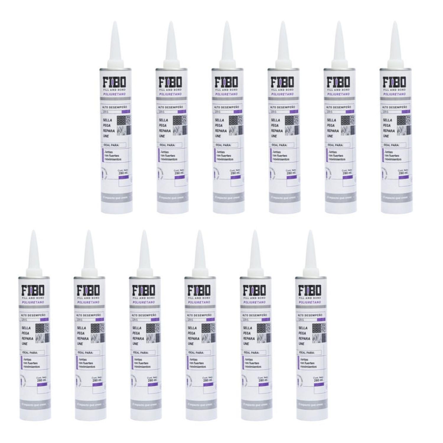 Poliuretano Alto Desempeño Gris Fibo 280 ml Caja 12 Pz - Flash Sales