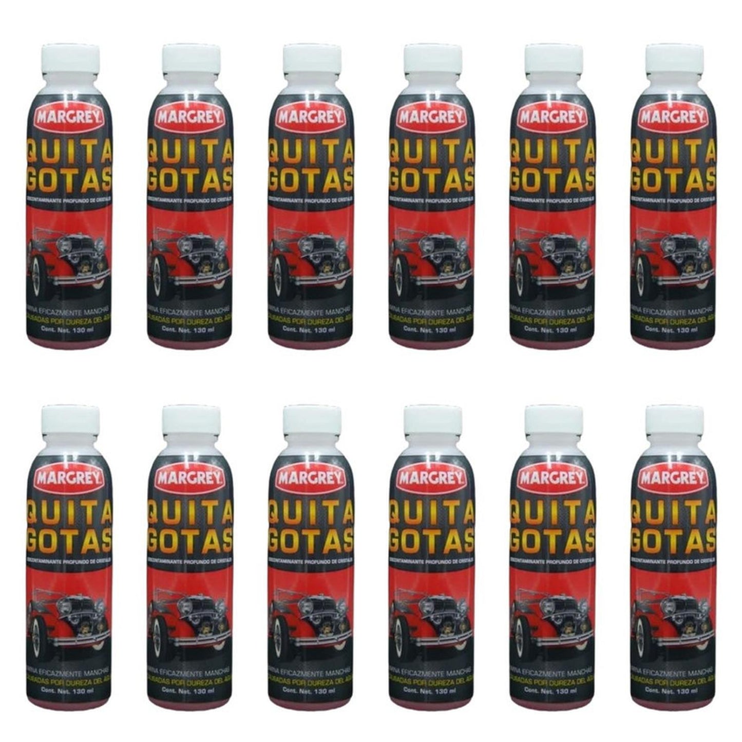 Quita Gotas Margrey 130 ml Limpiador Cristales Caja 12 Piezas - Flash Sales