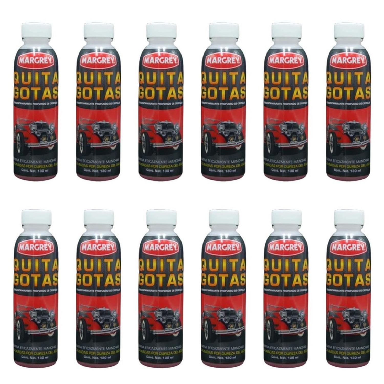 Quita Gotas Margrey 130 ml Limpiador Cristales Caja 12 Piezas - Flash Sales