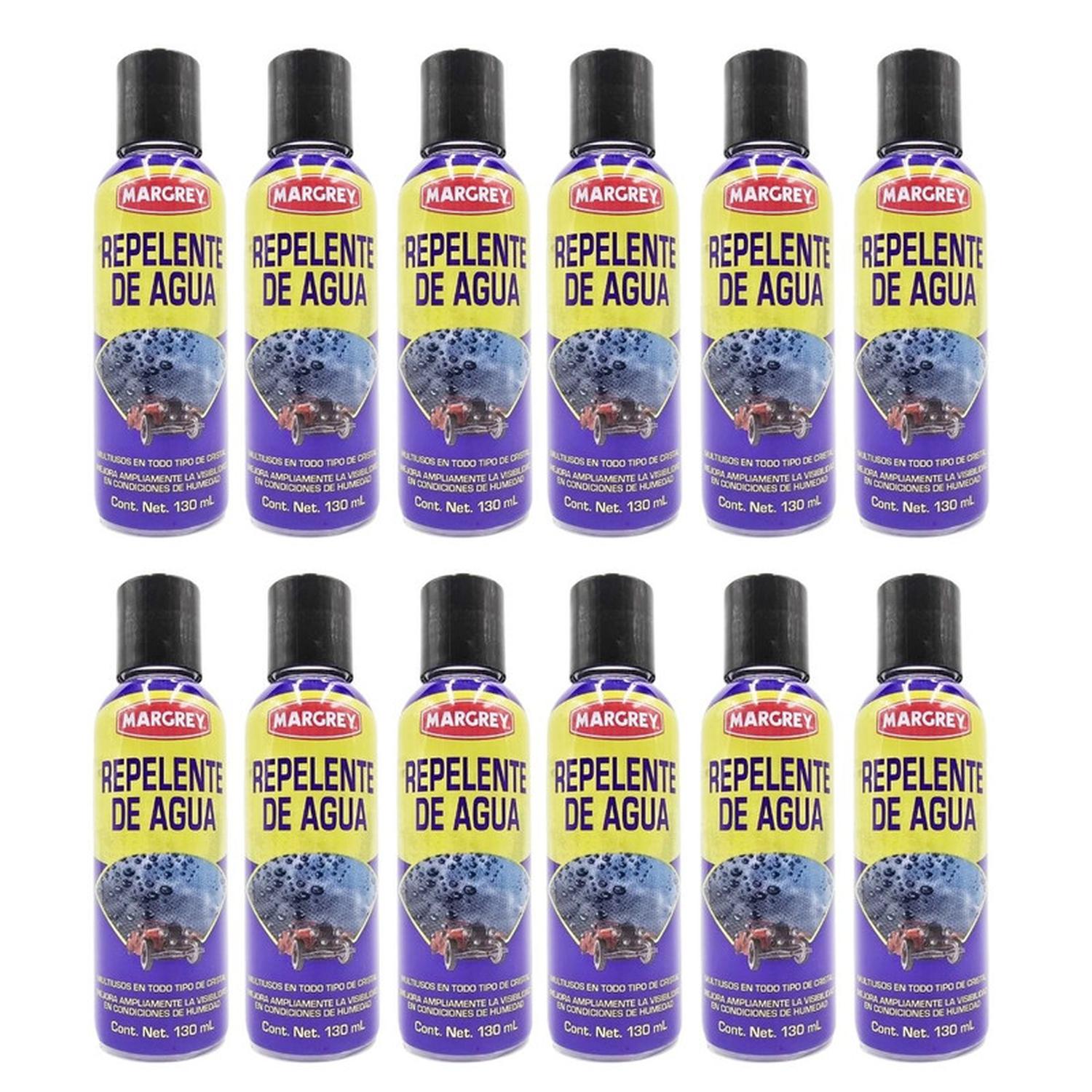 Repelente De Agua Margrey 130 ml Para Cristales Caja 12 Piezas - Flash Sales