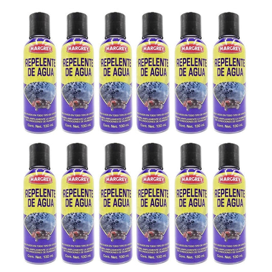 Repelente De Agua Margrey 130 ml Para Cristales Caja 12 Piezas - Flash Sales
