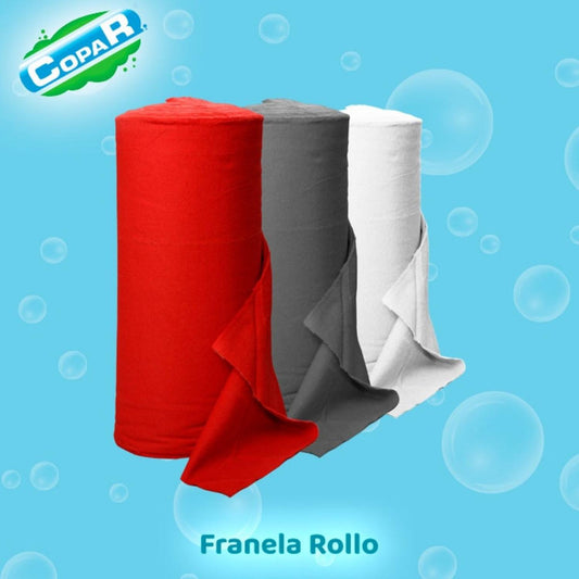 Rollo de Franela Roja Copar 50 mts 50 piezas - Flash Sales