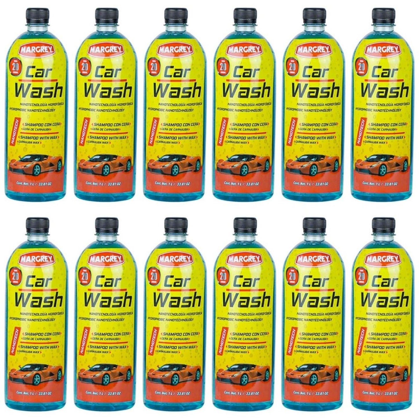 Shampoo Auto Car Wash 1 L Con Cera Caja 12 Piezas - Flash Sales