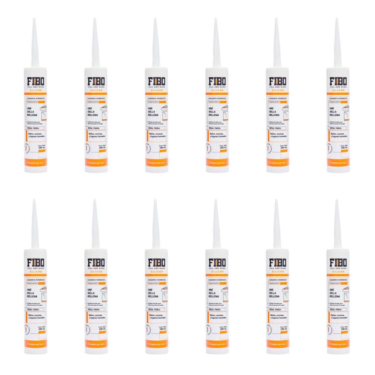 Silicon 100% Lugares Húmedos Fibo 280 ml Caja 12 Pz - Flash Sales